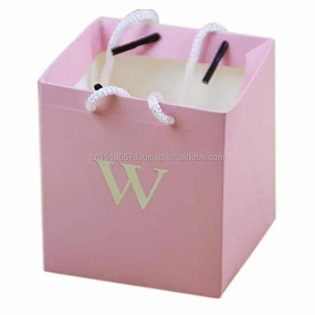 offered cotton rope paper bag for gift packaging wholesale