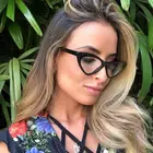 M0116 Factory Cat Eye Frame Glasses Street Style Coloured Eye Glasses Clean Eyewear