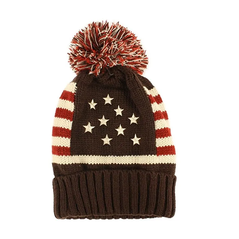Мода Теплый Детские трикотажные шапки шапочки зима животных шляпа для ребенка