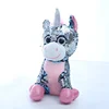 2020 Creative cute 38cm unicorn plush toy sequin unicorn