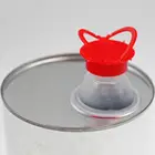 Tin pail with lid paint container metal can