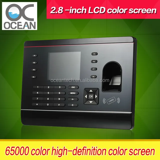 time attendance machine with high sensitive finger print sensor