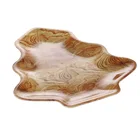Meneed plastic christmas tree shaped serving tray for christmas party
