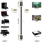Full stock HDTV 2m Pure copper 4K 2160P HDMI Cable with Ethernet for Xbox PS