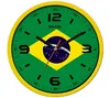 High quality 9 inch world cup wall clock with country flag
