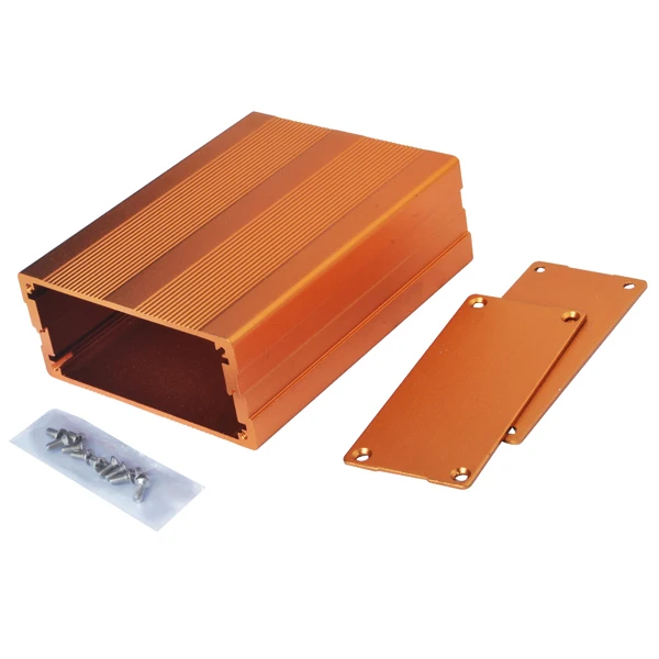 Split body Extruded Aluminum Box PCB Enclosure Case Project electronic DIY 35*76*100mm Gold color