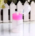 Empty Clear Pump Dispenser Bottle Nail Polish Remover Plastic Bottle Nail Art Beauty Tool Nail Dispenser Bottle