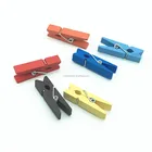 High Quality Christmas colorful Wooden Craft Photo Paper Clothes Clips