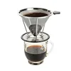 Factory direct supply stainless steel coffee filter dripper/coffee accessories