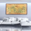 Nautical Ocean Sea World Map Retro Old Art Paper Painting Home Decor Wall Poster Wall Art Pictures For Living Room Posters
