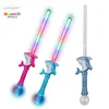 LED plastic flashing shark sword with crystal ball light up magic shark laser light up saber led lights sword LightSaber