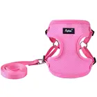 Adjustable Soft Nylon Air Mesh Vest pet Dog Harness with handle leash