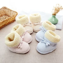 Baby Boys Girls Keep Warm Shoes First Walkers Sneakers Kids Crib Bebe Infant Toddler Footwear Solid Boots Prewalkers