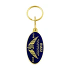 Soft Enamel Photo Etched Metal Keychain