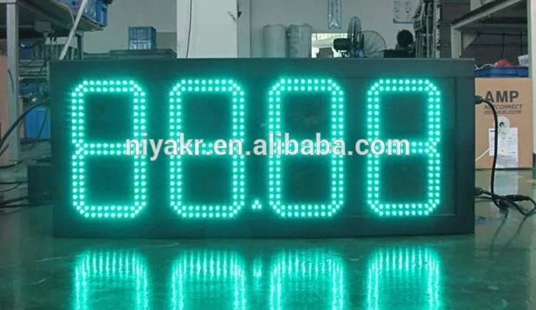 led gas price sign external installation