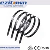 BZ-C ss cable ties pvc coating flame proof durable electrical wire strap plastic pvc coated stainless steel cable ties