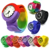 fashion Stylish silicone jelly kids slap rubber band fifferent color watch