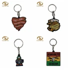 Fashion custom made souvenir gifts pvc keychain with metal ring cute 3d rubber keychain