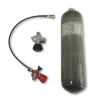 Acecare 300 bar 3L carbon fiber air cylinder with black valve and filling station scuba diving equipment