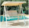 Rustic garden swing with canopy / indoor swing bench / wooden swing bench