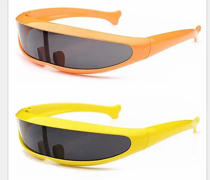 Fabricante al por mayor delfines espejo gafas de sol de los hombres peces sol espacio robot deporte gafas de sol