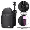 cheap black waterproof polyester backpack crossbody chest quick access camera bag with adjustable strap
