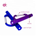 Factory price mini promotion aluminum whistle led Pocket Size LED Keychain Light with Whistle