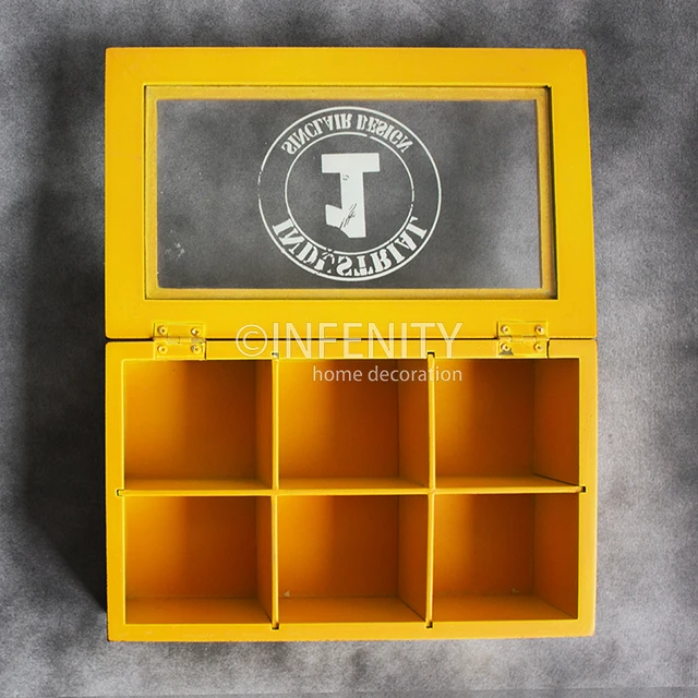 2018 New Product Factory Wholesale Home Decor Gift Wooden Tea Box Packaging