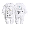 Fall organic cotton indonesia baby clothes oem baby boys pajama romper jump suit