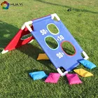 2020 Solid Plastic Fabric Cover Garden Game Cornhole Board Bean Bag Toss Game Set On Sale