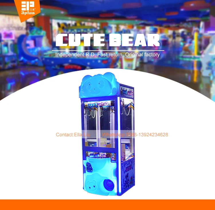 Threeplus Skill Toy Claw Crane Machine Game Machine for Sale