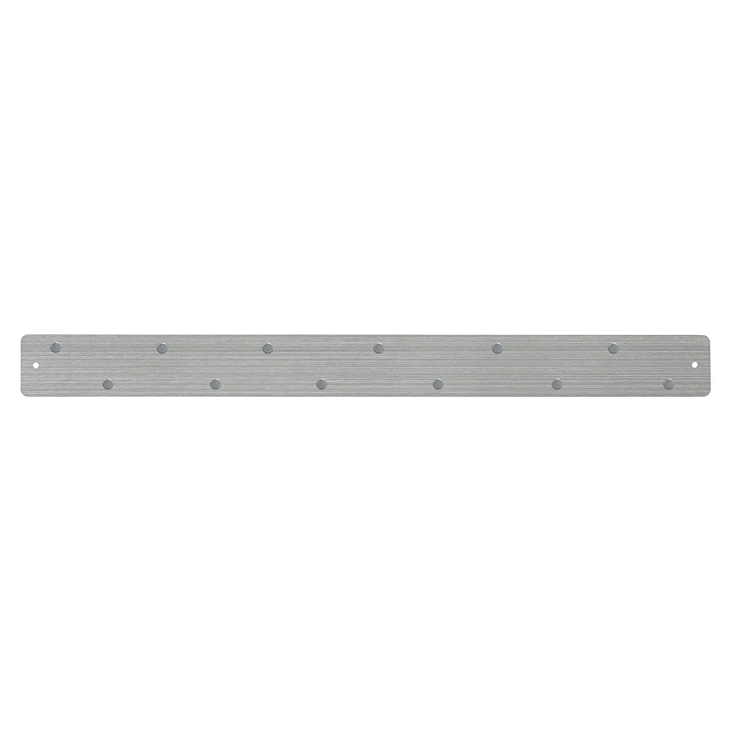 Metal strip with holes