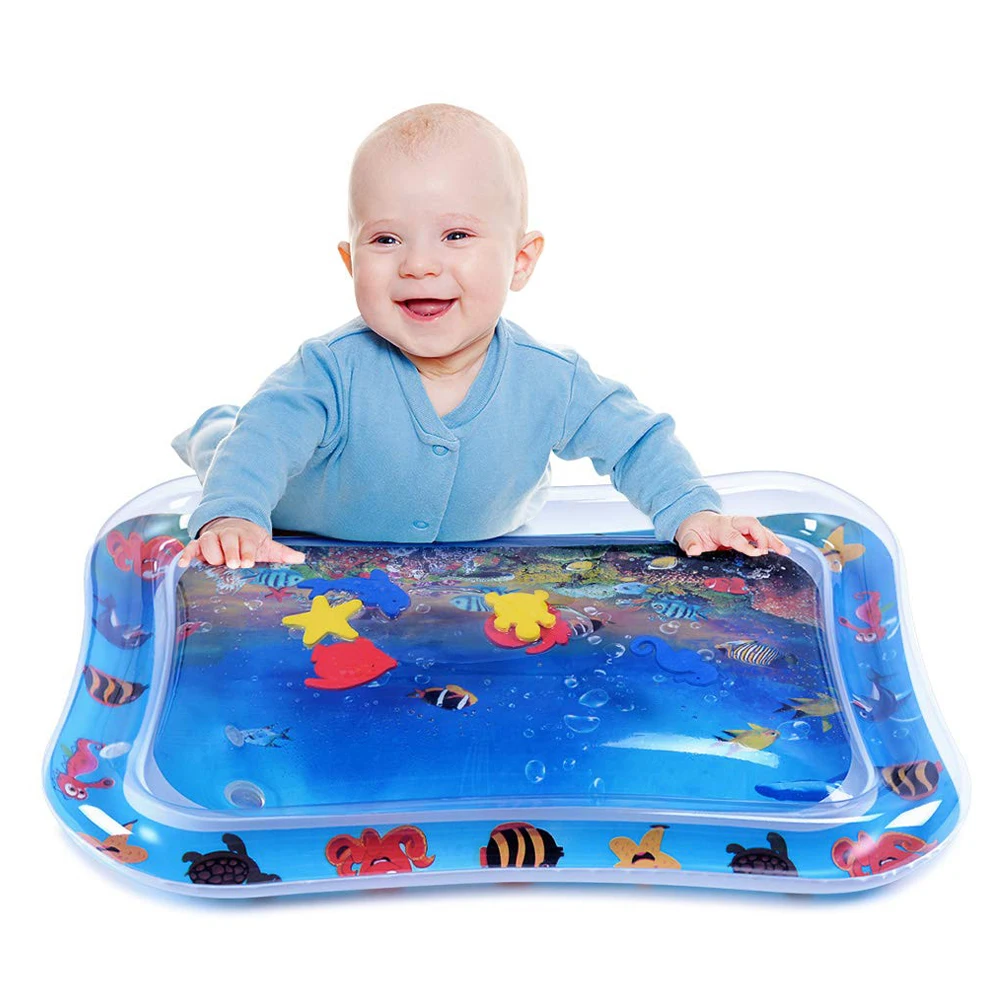 tummy time inflatable baby water mat
