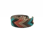 25MM Customizable Colourful Jacquard Twill Polyester Ribbon Jacquard Elastic Fabric elastic bands bra