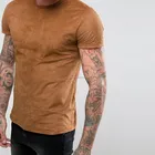 OEM Service cotton men s t shirts wholesale /custom Suede panel men tall t-shirts Clothing Manufacturer H-2700