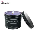 Wholesale luxury essential oil soy wax body massage candle tins