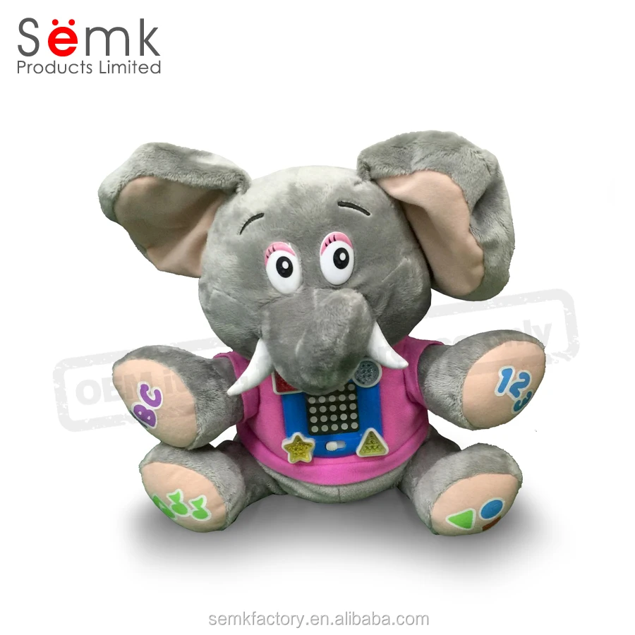 promotional gifts custom stuffed plush material elephant toy for