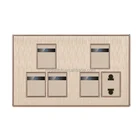 wall switch 2018 electric switch socket bangladesh 5 gang pc gang switch