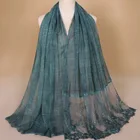 Vintage 16 colors solid cotton linen lace scarf hijab 180cm