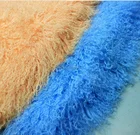100% Long Hair Mongolian Lamb Fur Skin / Sheep Fur Plate