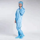 Unisex antistatic coverall workwear/esd garment cleanroom clothes/esd jumpsuit uniform