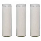 low MOQ no smoking paraffin wax tall long white wax 7 day prayer candles