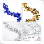 Iridescent White Tinsel Garland For Christmas Decoration