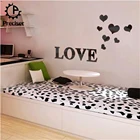 Preciser Acrylic Love Mirror Wall Sticker Wedding Home Decoration
