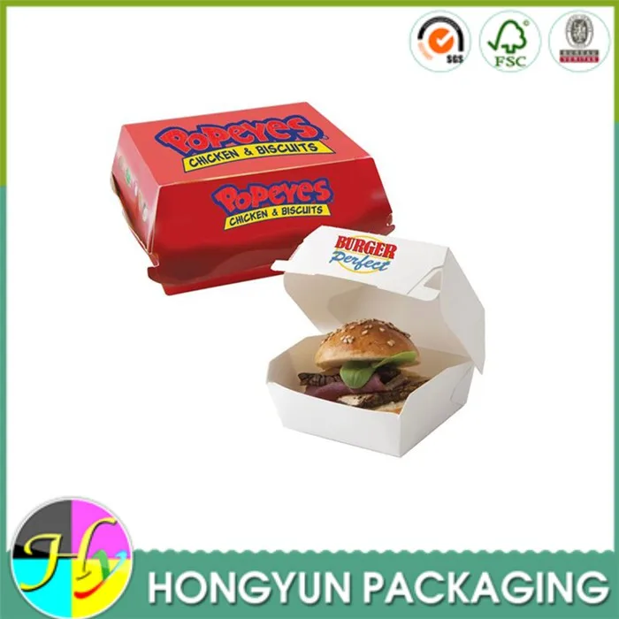 Wholesale Paper Burger Packaging Hamburger Packaging Box Buy Burger