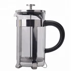 1000ml glass coffee mug press coffee maker with lid and handle drinking bottle stainless steel