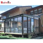 Baivilla Brand High Quality aluminum frame glass Garden Room prefab house aluminium garden house