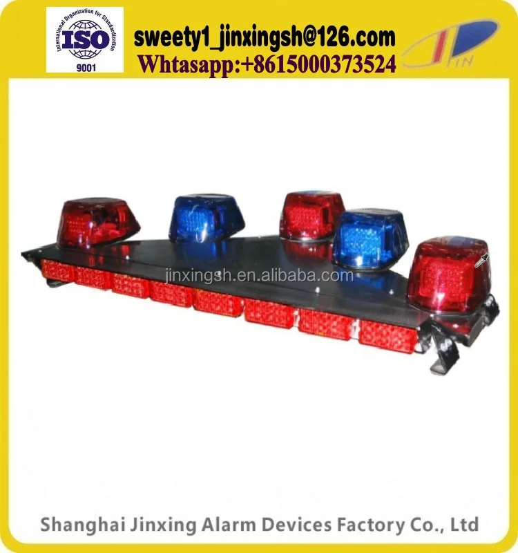 Hot Sale 115cm 12v Red And Blue Police Triangle Led Emergency Light Bar