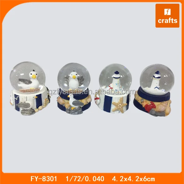professional sea souvenir manufacturers custom snow globe