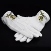 custom made masonic metal logo for gloves cotton white cotton bridesmaids white cotton gloves Embroidery Logo